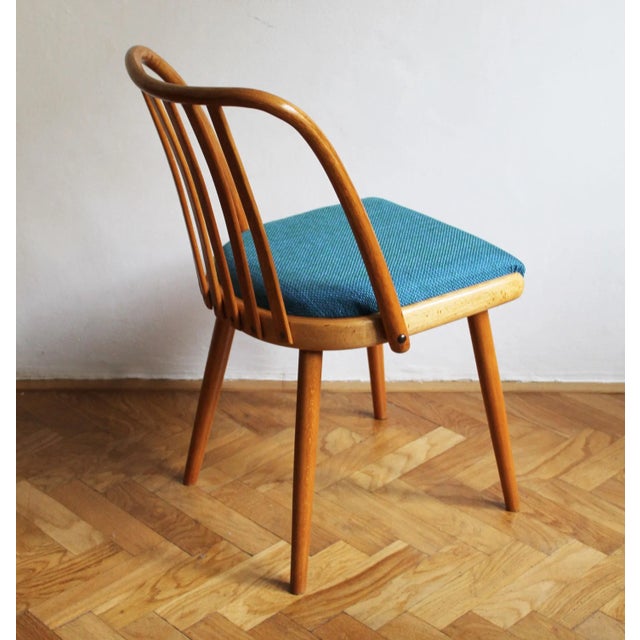 Mid-Century Modern Mid-Century Dining Chair Model U - 300 attributed to Antonin Suman for Interier Praha, 1960s For Sale - Image 3 of 12