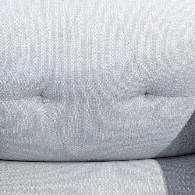 Cb2 Avec Modern Light Gray Lounge Chair With Metal Legs For Sale In San Francisco - Image 6 of 9