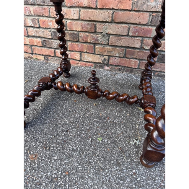 Wood 19th Century Barley Twist Side Table For Sale - Image 7 of 9