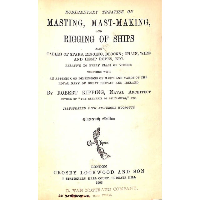 KIPPING, Robert [157] pp. Crosby Lockwood and Son 1903 Nineteenth Edition 6 7/8" x 4 3/4"