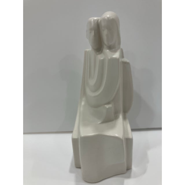 Art Deco 80’s Art Deco Style Figural Sculpture For Sale - Image 3 of 6