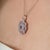 Elegant Floral Amethyst Pendant With Cubic Zirconia Accents - Caratandher For Sale - Image 4 of 14