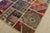 Patchwork Rug 4’1” X 5’11” Multicolor Wool Vintage Hand-Knotted Carpet For Sale - Image 4 of 14