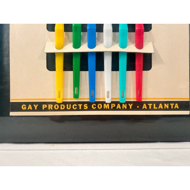 Vintage Mid-Century Toothbrush Advertisement for the Gay Products Co.- Circa 1950's For Sale - Image 4 of 7