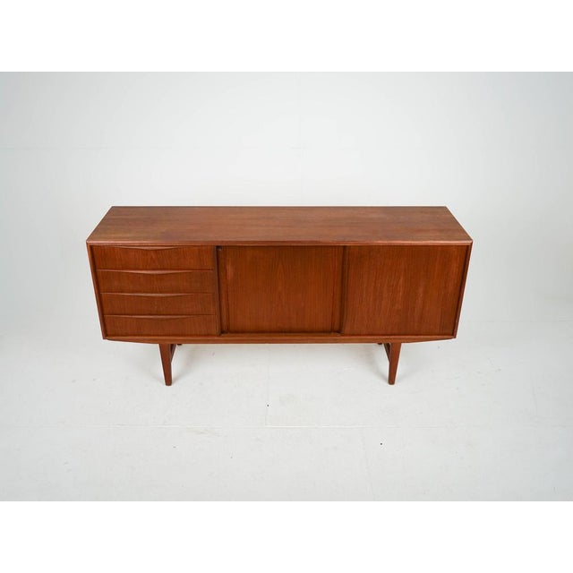 Brown Vintage Mid-Century Teak Sideboard by Erling W. Bach, 1960s For Sale - Image 8 of 10