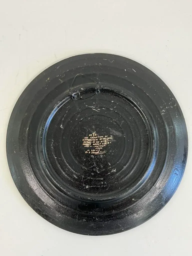 Mid 20th Century Greek Red-Figure Wall Plate – The Abduction of