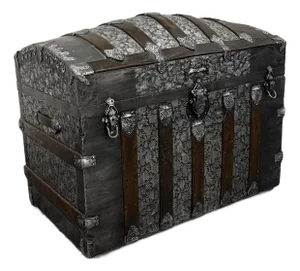Dome Top Steamer Trunk, 19th Century
