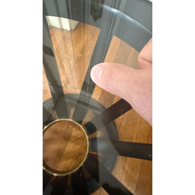 Mid 20th Century Pair of Edward Wormley Sheaf of Wheat Round Side Tables for Dunbar For Sale - Image 9 of 16