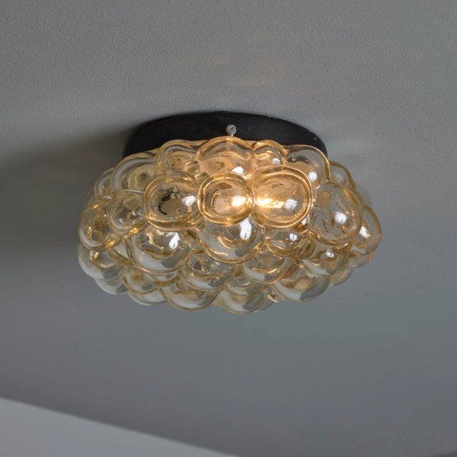 Petite 1960s Helena Tynell Bubble Glass Flush Mount for Limburg For Sale - Image 11 of 12