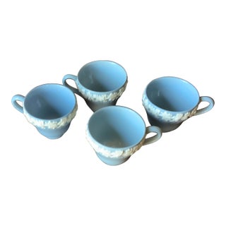1950s Wedgwood Queen’s Ware “Lavender & Cream” Demitasse Cups - Set of 4 For Sale