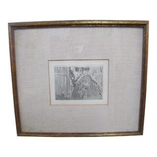 Edouard Vuillard French Drypoint Portrait of Belgian Theo Van Rysselberghe For Sale