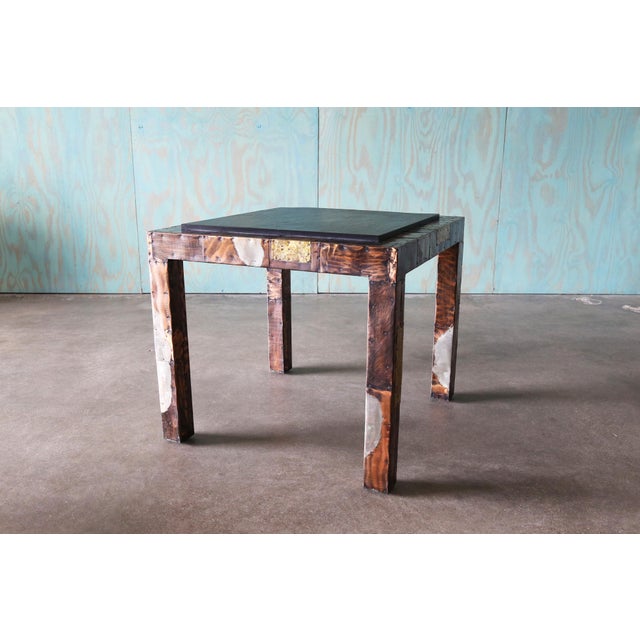 1960s 1960s Paul Evans for Directional Slate and Patchwork Game Center or Dining Table For Sale - Image 5 of 16