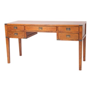 Chinese Campaign Style Elm Wood Desk For Sale