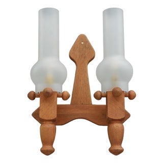 Large Double Wall Light from Guillerme Et Chambron, 1970 For Sale