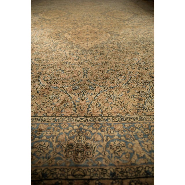 Vintage Tea Washed Kerman Carpet - 10'11" x 19'1" For Sale - Image 15 of 17