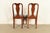 Henkel Harris Queen Anne Solid Cherry Wood Dining Chairs, Set of Six For Sale - Image 11 of 13