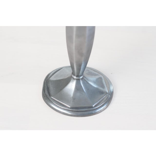 1920s Art Deco Quadruple Silver Plate Candlestick Holder | Jennings Brothers Pattern 1506 For Sale - Image 11 of 14