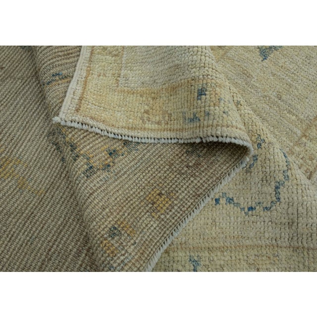 Textile Turkish Oushak Rug 5'4" x 9'5" #18045 For Sale - Image 7 of 8