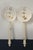 Cream Pair of Mid 20th Century Italian Hollywood Regency Cast Metal Palm Tree Toleware Candle Sconces For Sale - Image 8 of 8
