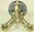 Unusual Late 19th Century Brass Desk Bell For Sale - Image 4 of 4