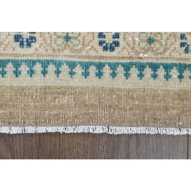 Persian 1970s Vintage Persian Handmade Wool Cotton Orange Area Rug For Sale - Image 3 of 11