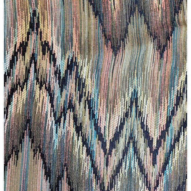 2010s Vintage Missoni Home X Kravet Couture "Sfumato Zigzag" Flamestitch Jacquard Upholstery Fabric- 5 Yards For Sale - Image 5 of 7