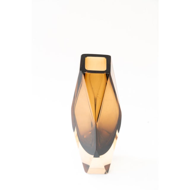 Mid-Century Modern Sommerso Murano Glass Vase, Vienna, Austria, 1960s by Murano For Sale - Image 3 of 7