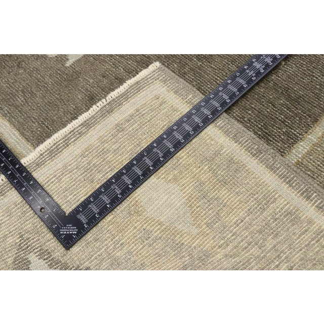Early 21st Century Earth-Tone Turkish Oushak Rug - 09'03 X 12'01 For Sale - Image 5 of 9