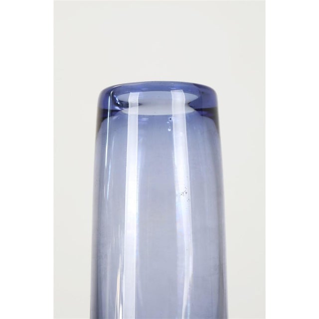 1970s Vintage Danish Glass Vases by Per Lütlen for Holmegaard, 1960s, Set of 2 For Sale - Image 5 of 9