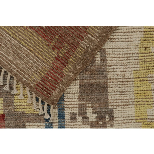 Rug & Kilim’s Modern Rug with Beige-brown Geometric Patterns - 13x18 For Sale In New York - Image 6 of 6