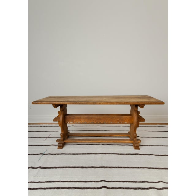 Danish Mid Century Modern Oak Coffee/Side Table For Sale - Image 4 of 6