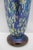 Donald Carlson Iridescent Blue Splatter Studio Art Glass Trumpet Vase For Sale - Image 9 of 11