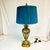 Vintage Art Deco Hollywood Regency Mediterranean Winged Nike Greek Goddess Brass Table Lamp, New Pleated Shade For Sale - Image 10 of 14