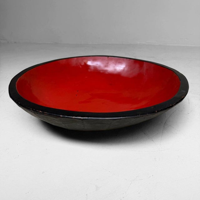 Urushi Japanese Ki-Bachi Mixing Bowl / Decorative Bowl, 1930s For Sale - Image 14 of 14
