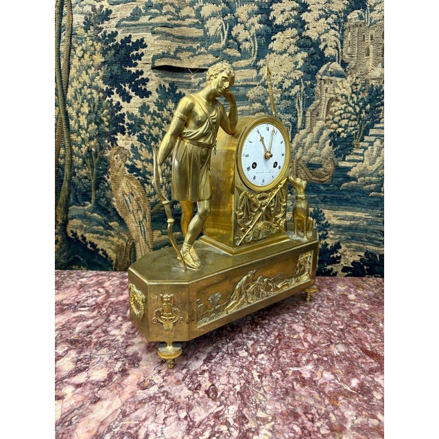 Figurative Melancholy Love Pendulum, Empire Period, 19th Century, circa 1800 For Sale - Image 3 of 9