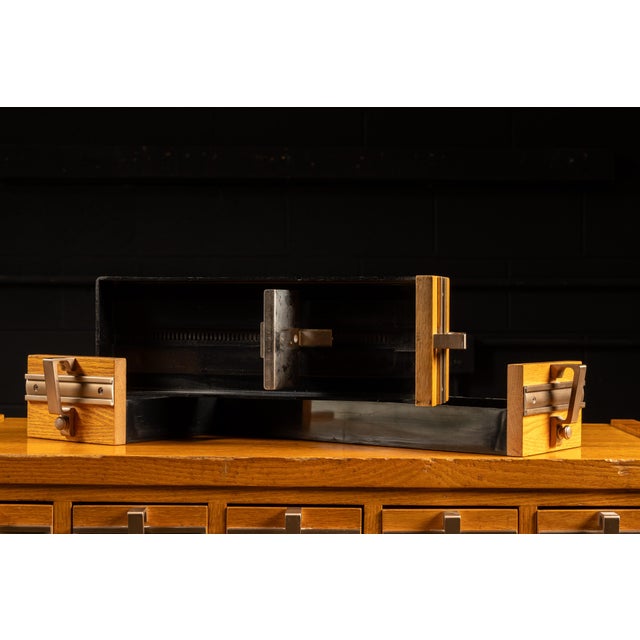 Mid-Century 30-Drawer Oak Card Catalog For Sale - Image 9 of 9