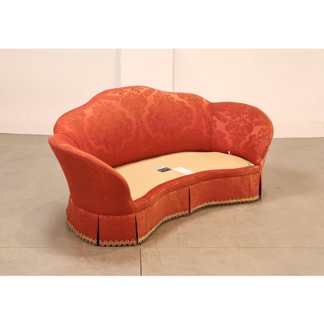 2000 - 2009 Hickory Chair Company Pair Of Custom Upholstered Silk Damask Sofas For Sale - Image 5 of 18