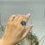 Midnight 5.06 Ct Blue Sapphire & Diamond Floral Cluster Cocktail Ring, Size 7 For Sale - Image 4 of 12