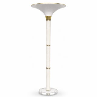 Frosted Lucite Torchiere Floor Lamp For Sale