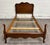 Vintage Twin Size French Provincial Country French Style Walnut Bedframe For Sale - Image 4 of 11