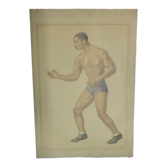 Emily Winthrop Miles Color Drawing Dated 1934 For Sale