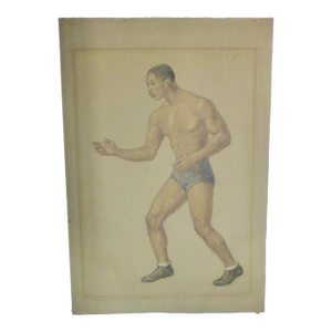 Emily Winthrop Miles Color Drawing Dated 1934