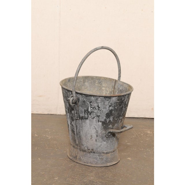 French Antique French Oval Harvest or Water Bucket For Sale - Image 3 of 12