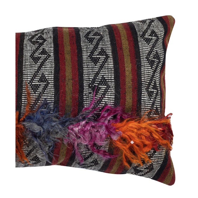 Traditional 16"x28" Vintage Kilim Cushion Cover. Handmade Throw Pillow Cover. Pillowcase For Sale - Image 3 of 4