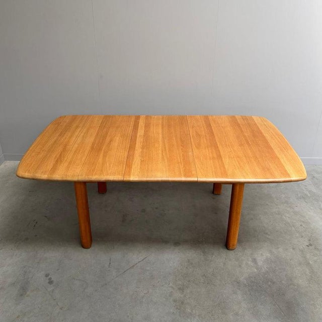 Brown Large Oak Dining Table by Wasa, 1990s For Sale - Image 8 of 15