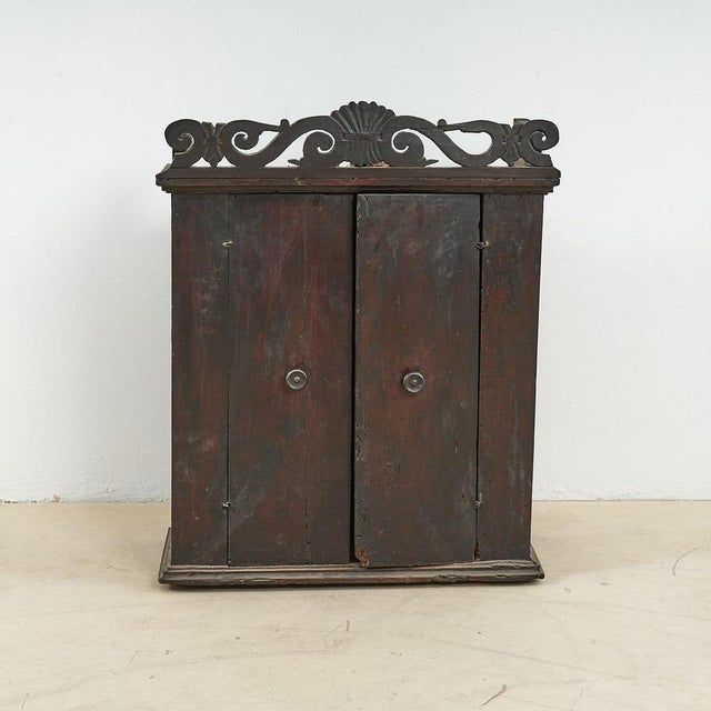 Wardrobe in Dark Wood, 1600s For Sale - Image 14 of 14