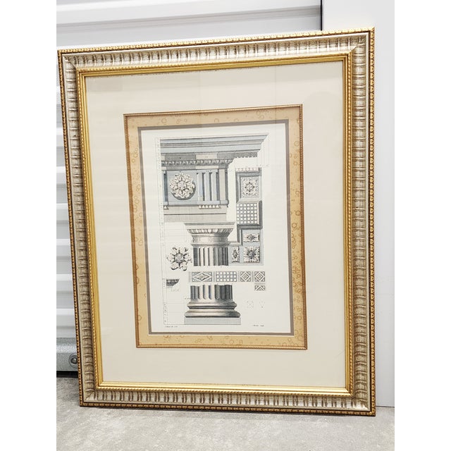 Corinthian Architectural Colorized Prints - A Pair For Sale - Image 4 of 12