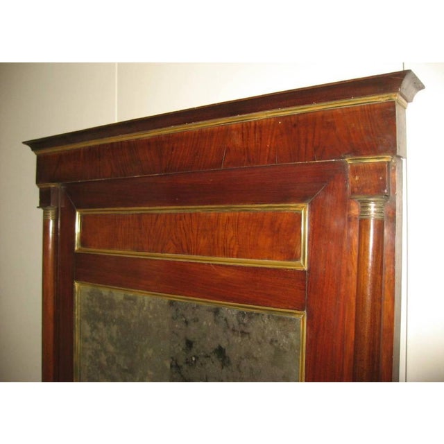 Traditional Antique Empire Style Mantelpiece Mirror, Early 19th Century For Sale - Image 3 of 16