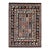 9x12 Willow Oriental Charcoal Cross Geometric Modern Handknotted Wool Carpet Rug For Sale