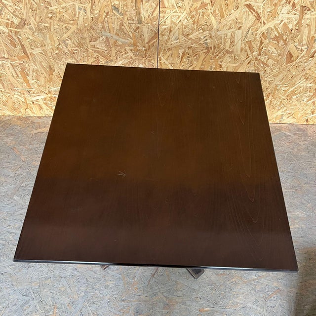 1980’s Heavy Weight Bentwood Square Café Table. Classic heavy duty bentwood dining table from an Eastern European...